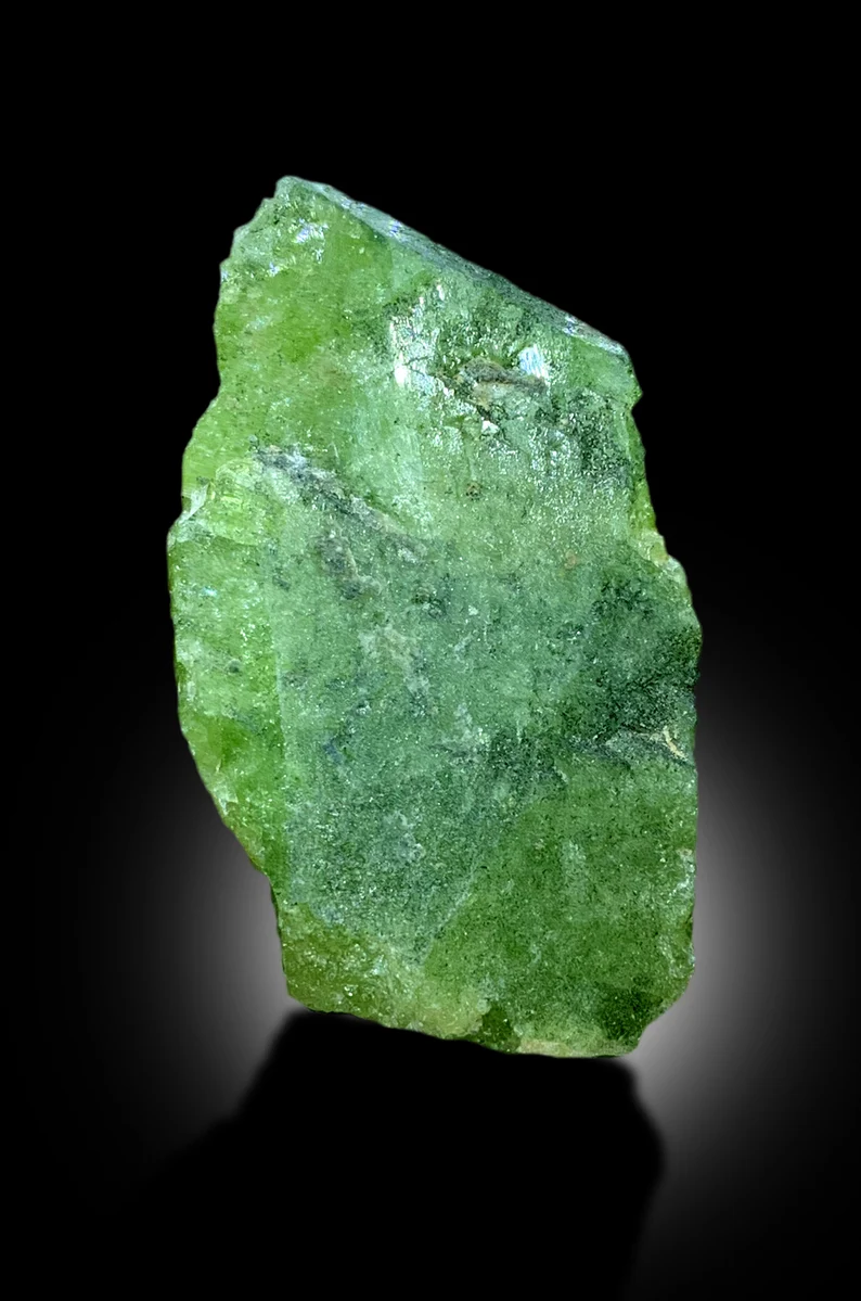 Natural Green Color Sphene Titanite Crystal from Skardu Pakistan - 180 gram