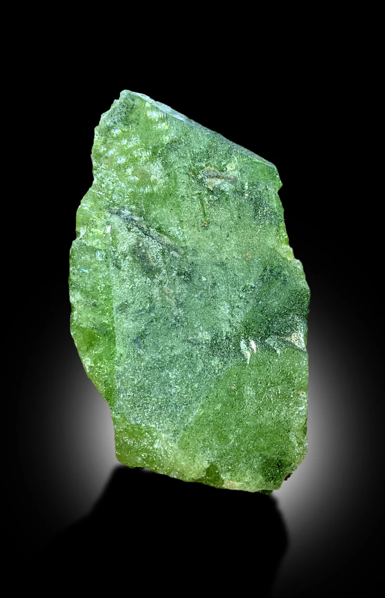 Natural Green Color Sphene Titanite Crystal from Skardu Pakistan - 180 gram