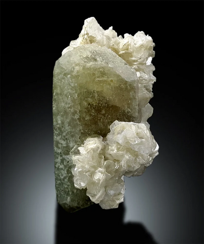 Museum Grade Herderite Crystal with Mica, Natural Herderite, Herderite Specimen from Skardu Pakistan - 90 g , 61*34 mm
