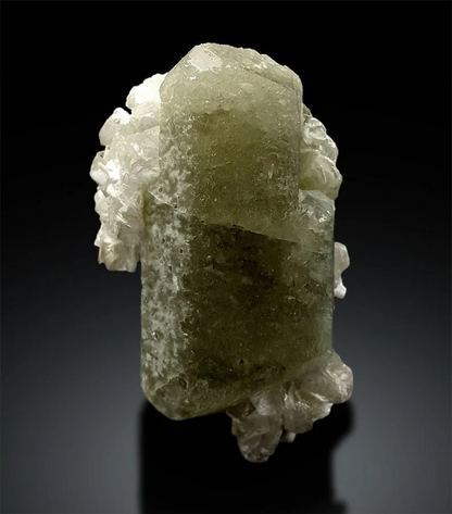 Museum Grade Herderite Crystal with Mica, Natural Herderite, Herderite Specimen from Skardu Pakistan - 90 g , 61*34 mm
