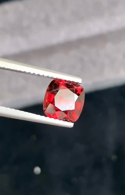 Vivid Red Spinel Gemstone, 2.05 carats From Burma
