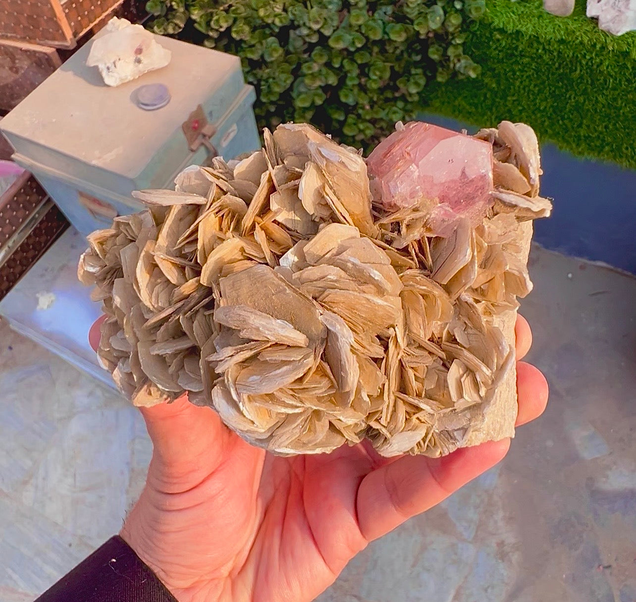 Pink Apatite with Mica from Pakistan, 713 Gram