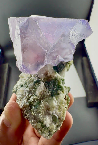 Fluorite on matrix from Afghanistan, 378 gram
