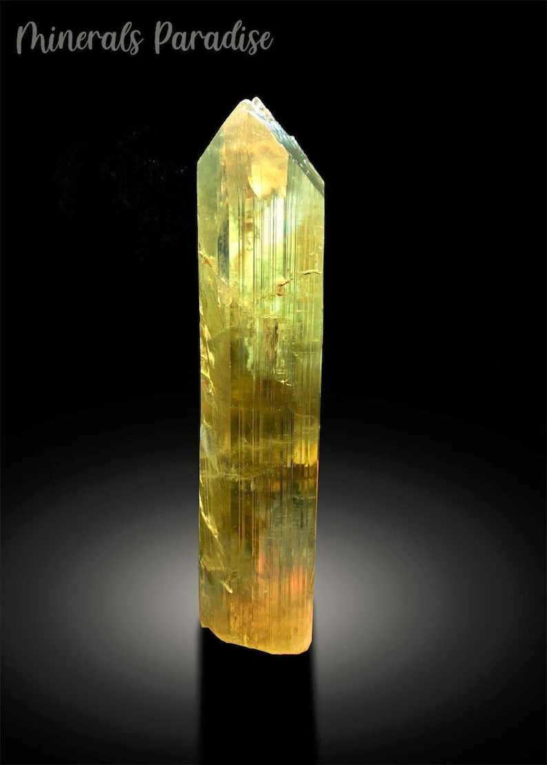 Natural Terminated Yellow Triphane Kunzite Crystal From Afghanistan - 2195 gram