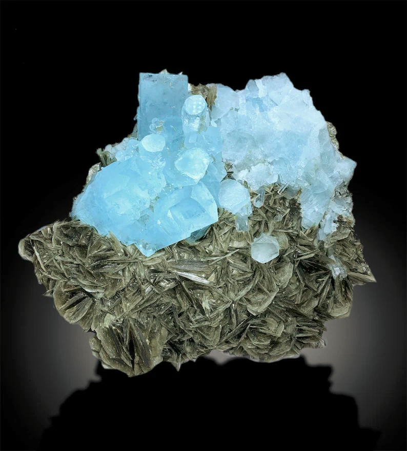 Aquamarine Specimen | Aquamarine Crystals | Aquamarine Cluster | Aquamarine for sale | Fine Mineral Specimen | Muscovite Mica | 6.7kg