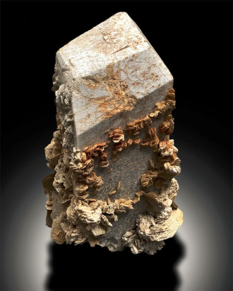 Topaz Crystals with Microlite on Microcline Feldspar Specimen, Combo Specimen, Mineral Specimen, Raw Mineral, Crystal Specimen, 16kg