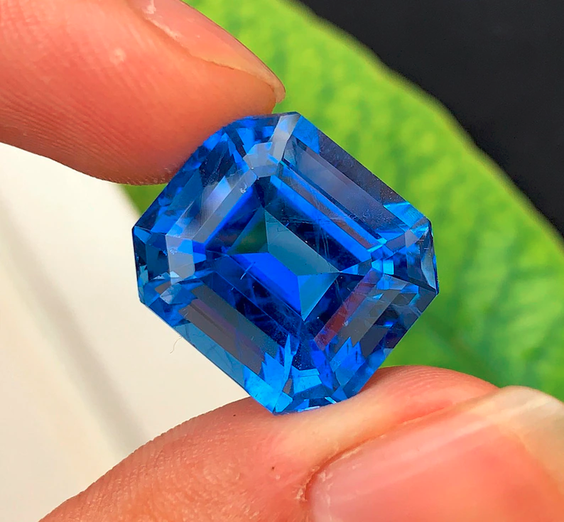 Santa Maria Color Aquamarine Gemstone, Aquamarine Loose Gemstone, Faceted Aquamarine Stone, Aquamarine Jewellry - 21.00 CT