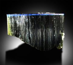 Blue Cap Tourmaline with Albite, Tourmaline Crystal, Tourmaline Mineral Specimen from Paprok, Tourmaline for sale, Tourmaline stone, 478g