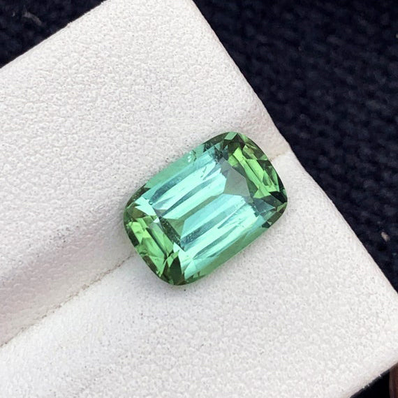 Bi Color Tourmaline Gemstone For Ring, Loose Tourmaline Ring Stone, Faceted Tourmaline Loose Gemstone, Bluish Green Tourmaline Stone, 3.55CT