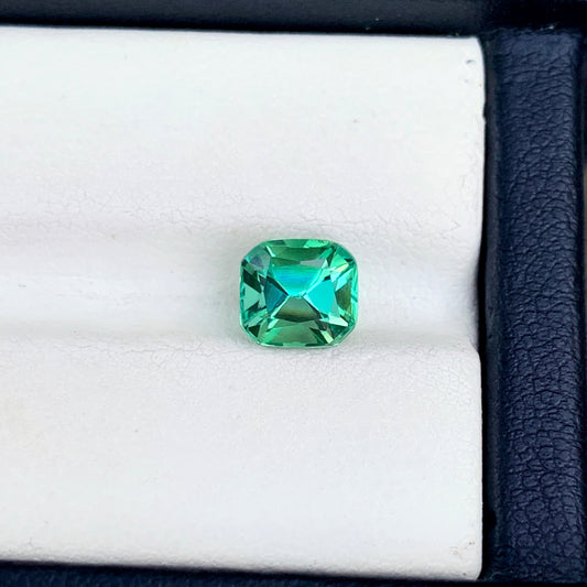 Natural Tourmaline Ring Stone, Bluish Green Tourmaline Gemstone For Jewelry