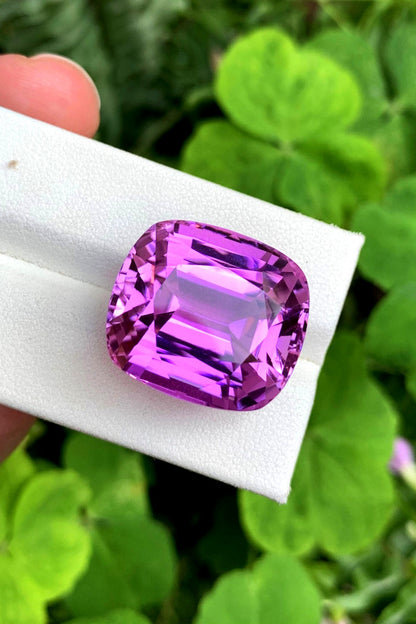 Deep Pink Kunzite Loose Gemstone, Faceted Kunzite Gemstone, Natural Kunzite var Spodumene Gemstone, Magenta Pink Kunzite Stone, 45.50 CT
