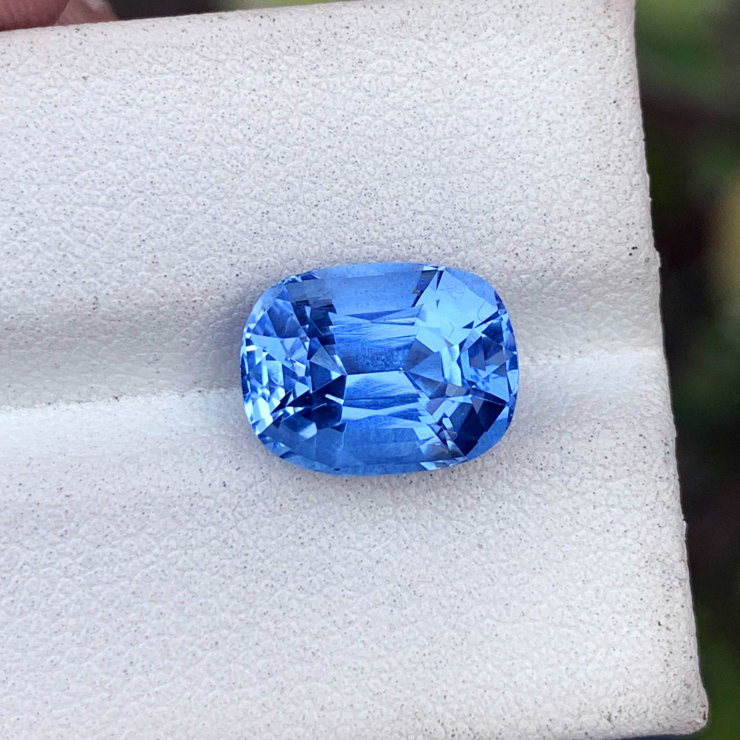 Deep Blue Aquamarine Gemstone For Ring, Faceted Aquamarine Ring Stone, 4.95
