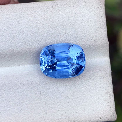 Deep Blue Aquamarine Gemstone For Ring, Faceted Aquamarine Ring Stone, 4.95
