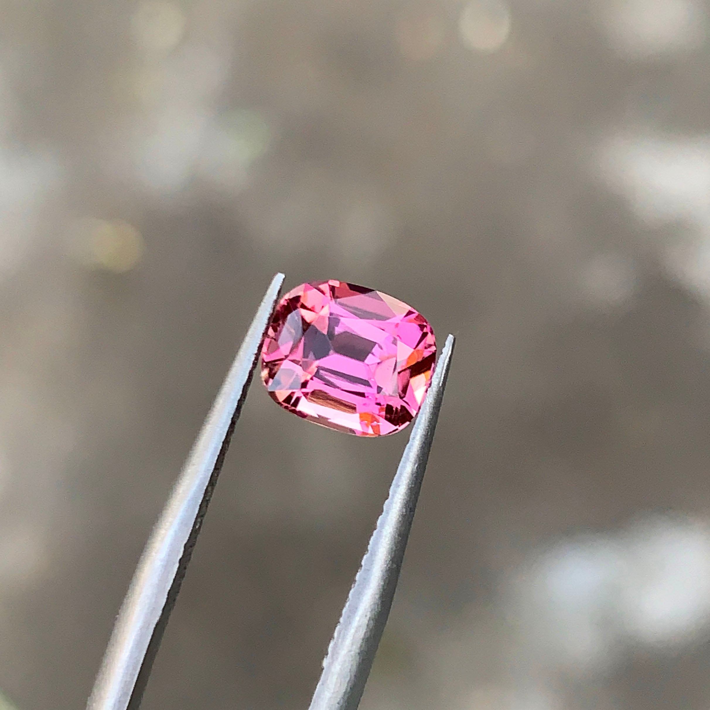 Pink Tourmaline Gemstone For Ring, Flawless Tourmaline Loose Stone, 1.60 CT