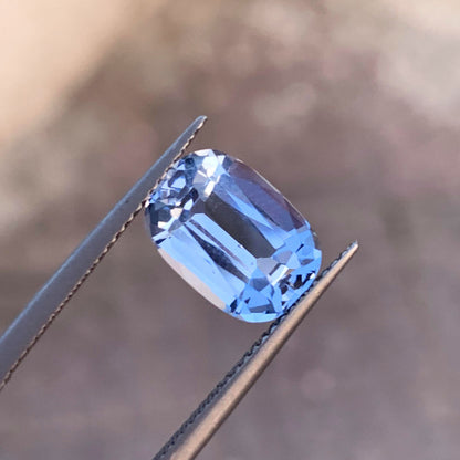 Natural Aquamarine Gemstone, Deep Blue Aquamarine March Birthstone, 3.95 CT