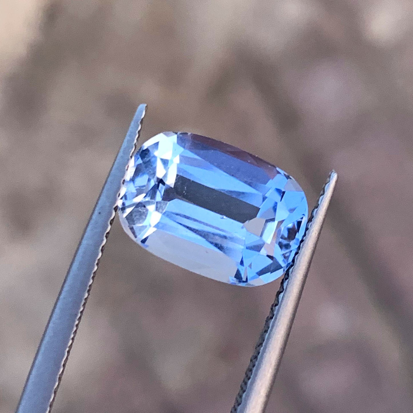 Natural Aquamarine Gemstone, Deep Blue Aquamarine March Birthstone, 3.95 CT
