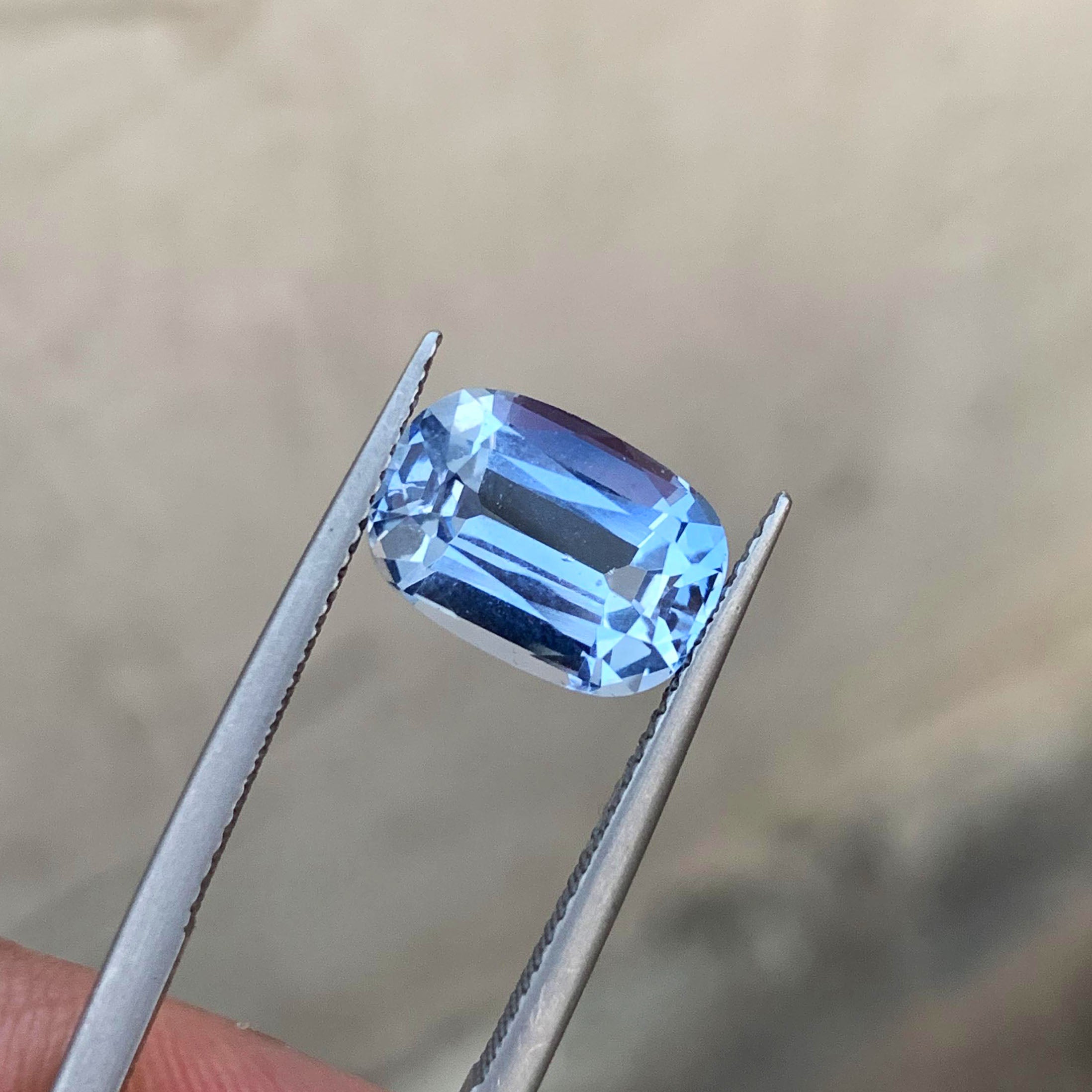 Natural Aquamarine Gemstone, Deep Blue Aquamarine March Birthstone, 3.95 CT