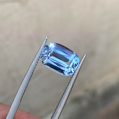 Natural Aquamarine Gemstone, Deep Blue Aquamarine March Birthstone, 3.95 CT