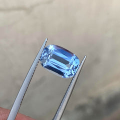 Natural Aquamarine Gemstone, Deep Blue Aquamarine March Birthstone, 3.95 CT