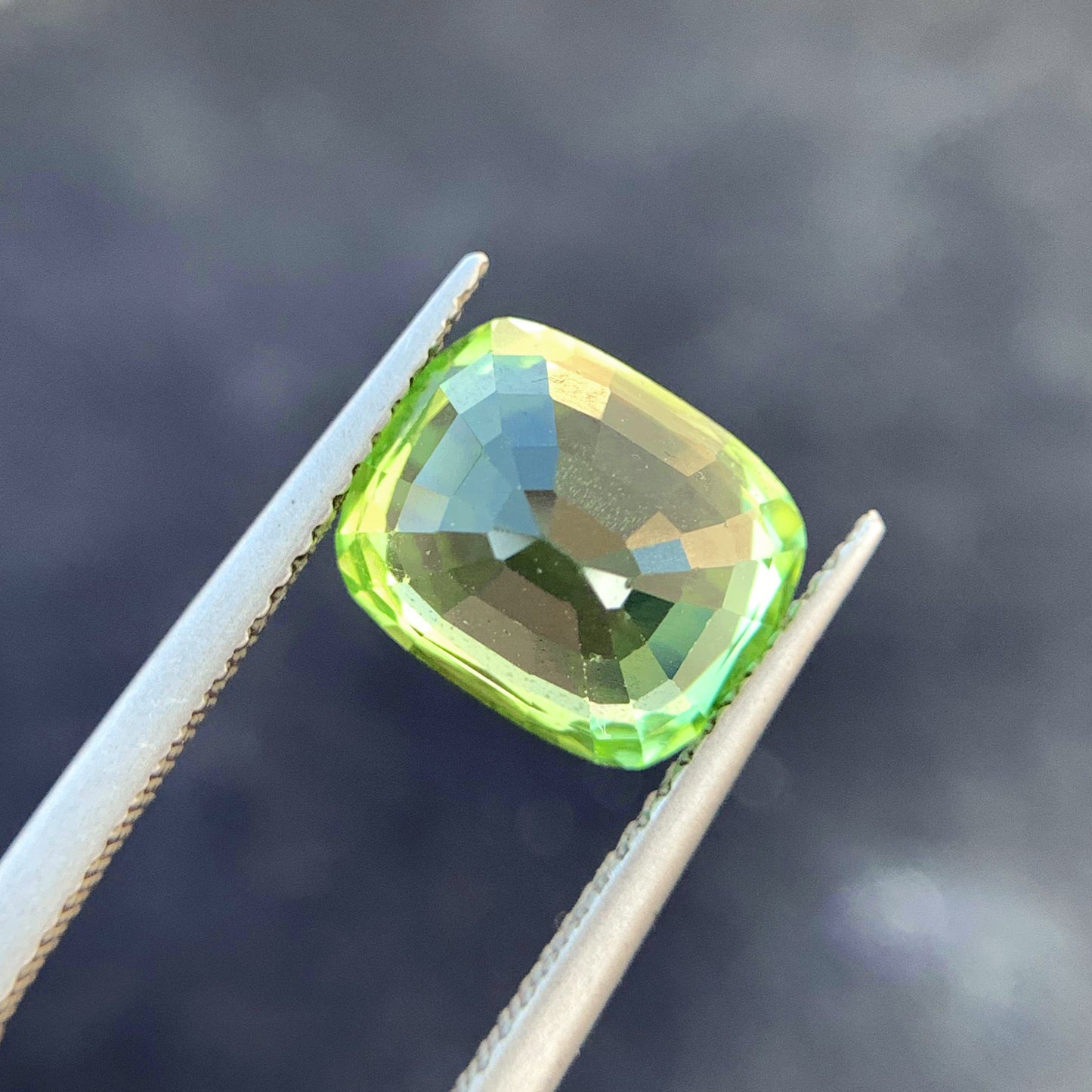 Natural Peridot Gemstone For Ring Making, Burma Peridot Loose Stone, 4.4 CT