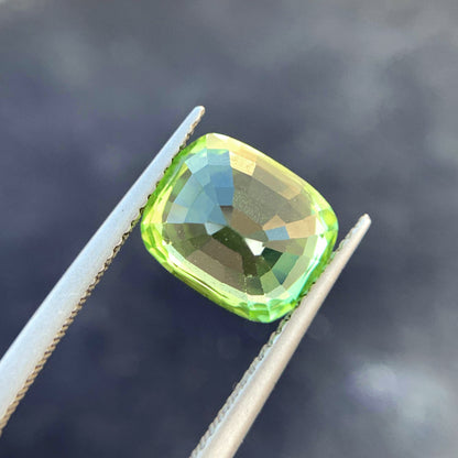 Natural Peridot Gemstone For Ring Making, Burma Peridot Loose Stone, 4.4 CT