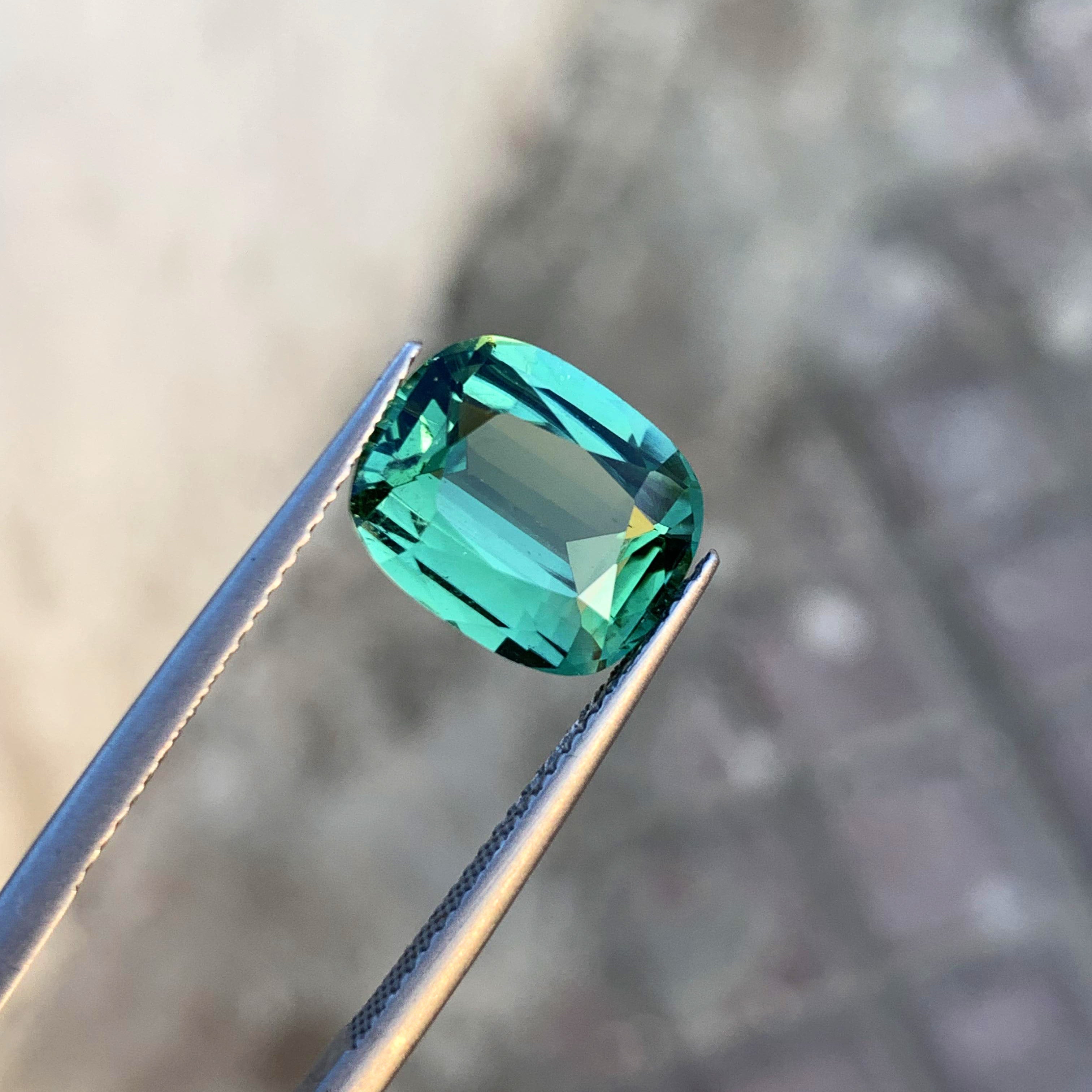 Deep Green Tourmaline Loose Gemstone For Ring, Flawless Tourmaline, 4.4 CT