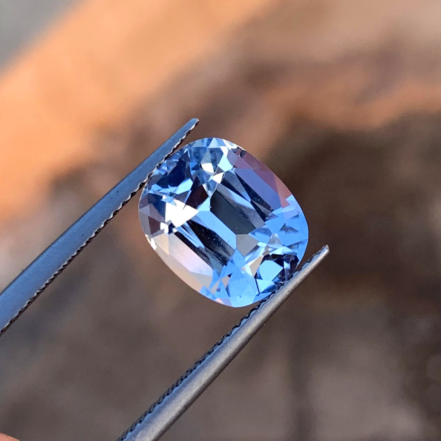 Flawless Aquamarine Gemstone, Blue Aquamarine March Birthstone Ring, 4.95CT