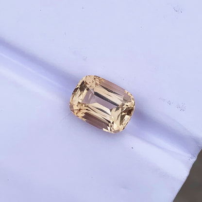 Cushion Cut Topaz Loose Gemstone For Ring, Faceted Topaz Stone, 10.95 CT