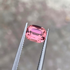 Pink Tourmaline Gemstone For Ring, Faceted Tourmaline Loose Stone, 2.15 CT