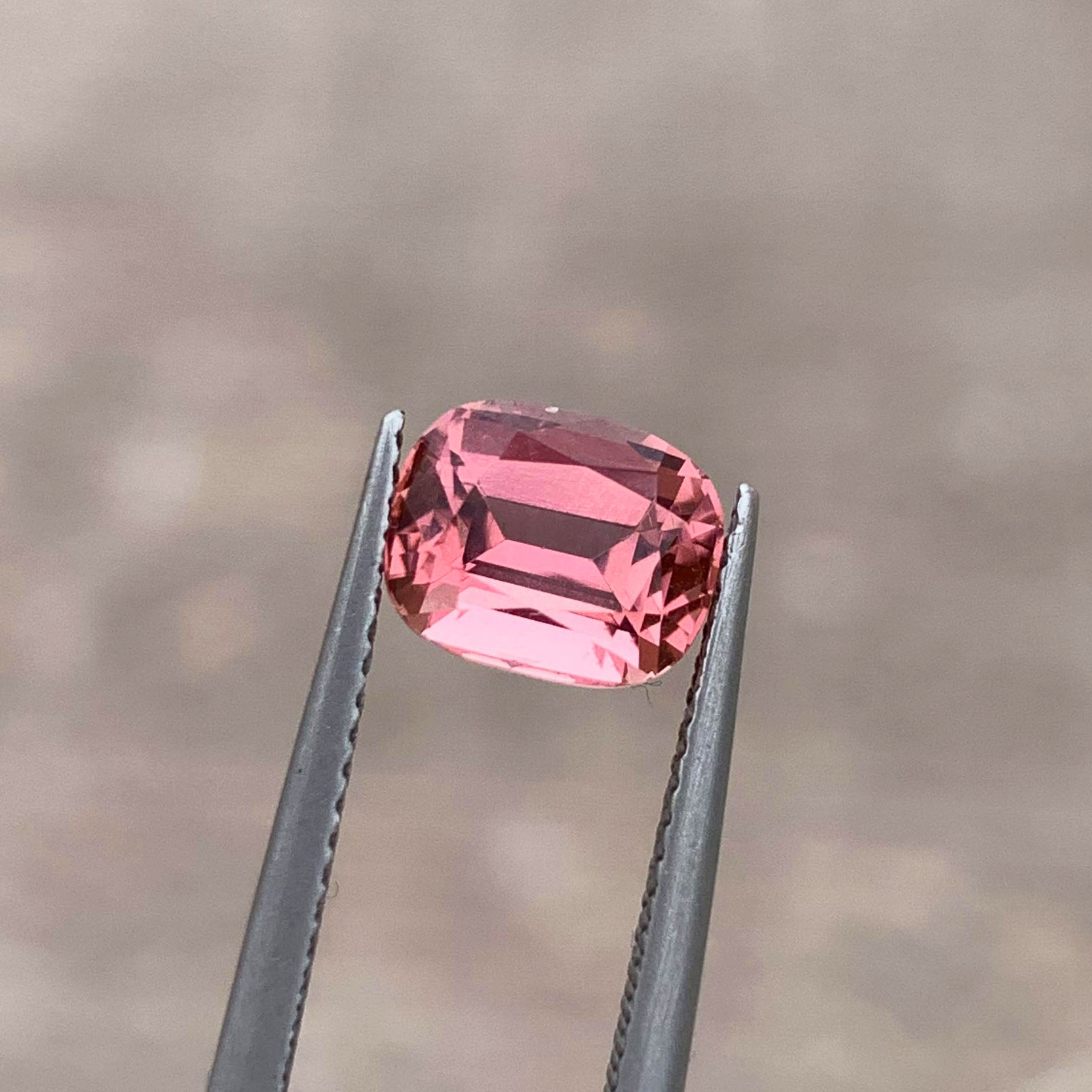 Pink Tourmaline Gemstone For Ring, Faceted Tourmaline Loose Stone, 2.15 CT