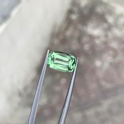 Mint Green Tourmaline Loose Gemstone, Faceted Tourmaline Ring Stone, 3.60CT