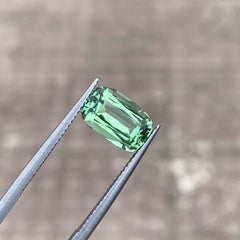 Mint Green Tourmaline Loose Gemstone, Faceted Tourmaline Ring Stone, 3.60CT