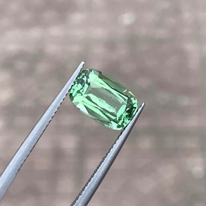 Mint Green Tourmaline Loose Gemstone, Faceted Tourmaline Ring Stone, 3.60CT