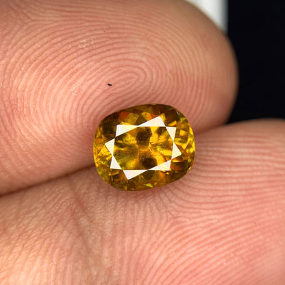Full Fire Sphene Loose Gemstone For Ring, Natural Sphene var Titanite Gemstone, Loose Sphene Ring Stone, 1.90 CT