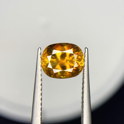 Full Fire Sphene Loose Gemstone For Ring, Natural Sphene var Titanite Gemstone, Loose Sphene Ring Stone, 1.90 CT