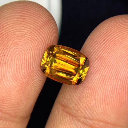 Fill Fire Sphene Loose Stone, Natural Sphene Gemstone For Ring, 2.4 CT