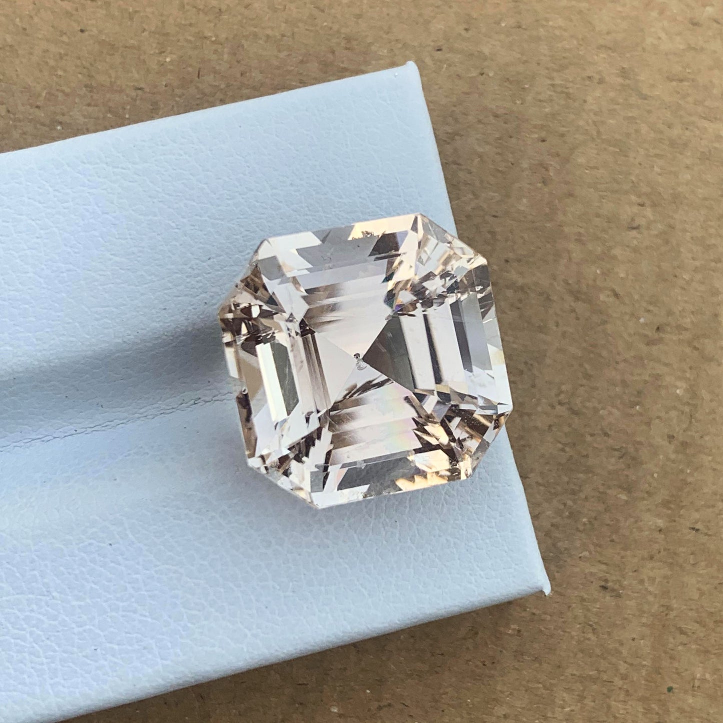 Yellow Topaz Gemstone For Jewelry, Ascher Cut Topaz Stone, 25.60 CT