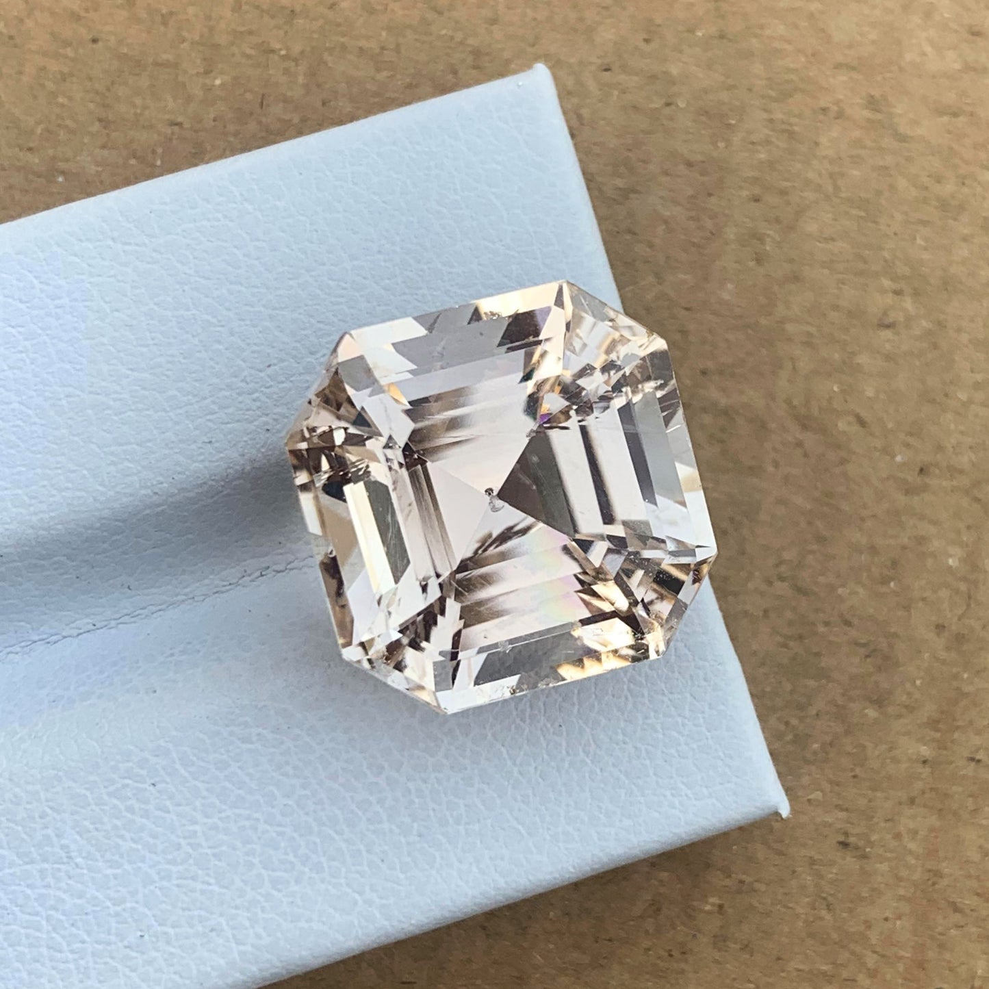 Yellow Topaz Gemstone For Jewelry, Ascher Cut Topaz Stone, 25.60 CT