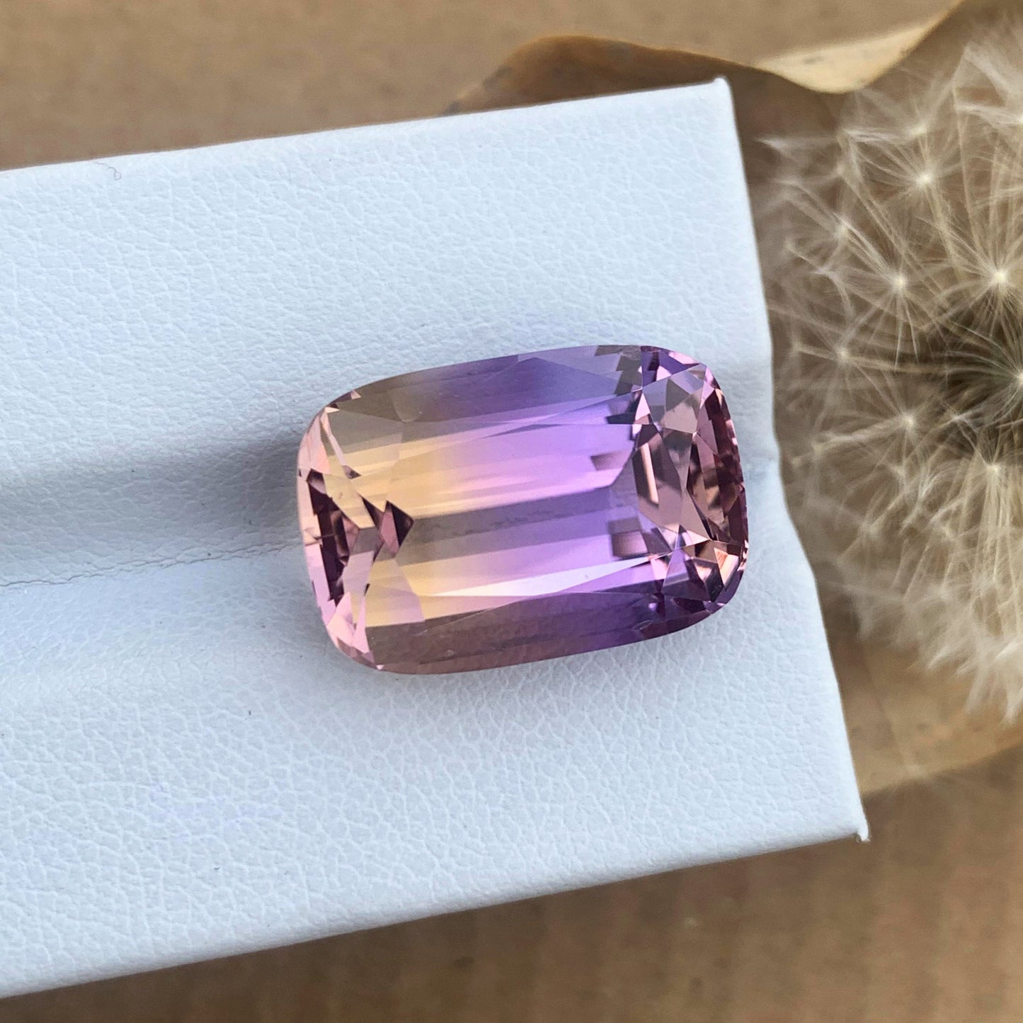Flawless Ametrine Gemstone, Bi Color Ametrine Stone For Jewelry, 17.85 CT