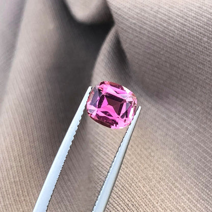 Pink Tourmaline Gemstone For Ring, Faceted Tourmaline Loose Stone, 1.65 CT