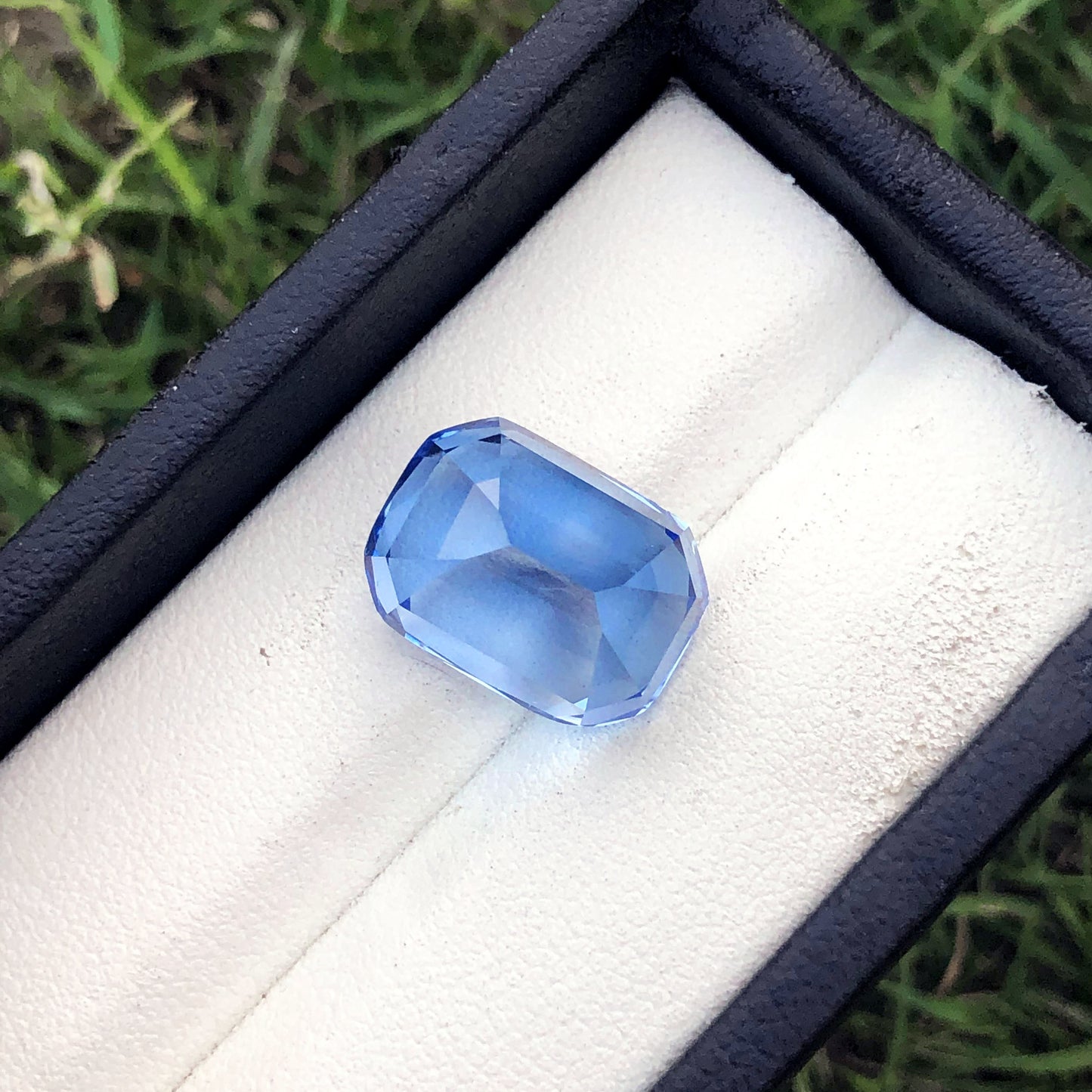 Natural Aquamarine Gemstone, Blue Aquamarine March Birthstone Ring, 13.45CT