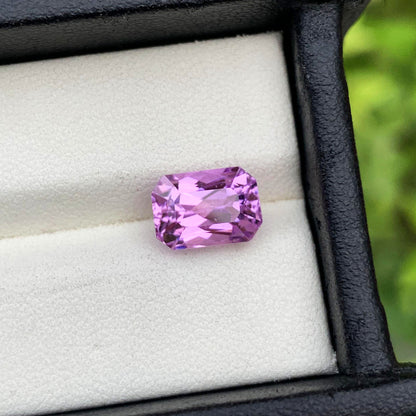 Ring Size Kunzite Gemstone, Deep Lilac Kunzite Stone, 3.80 CT