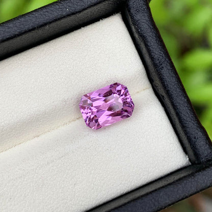 Ring Size Kunzite Gemstone, Deep Lilac Kunzite Stone, 3.80 CT