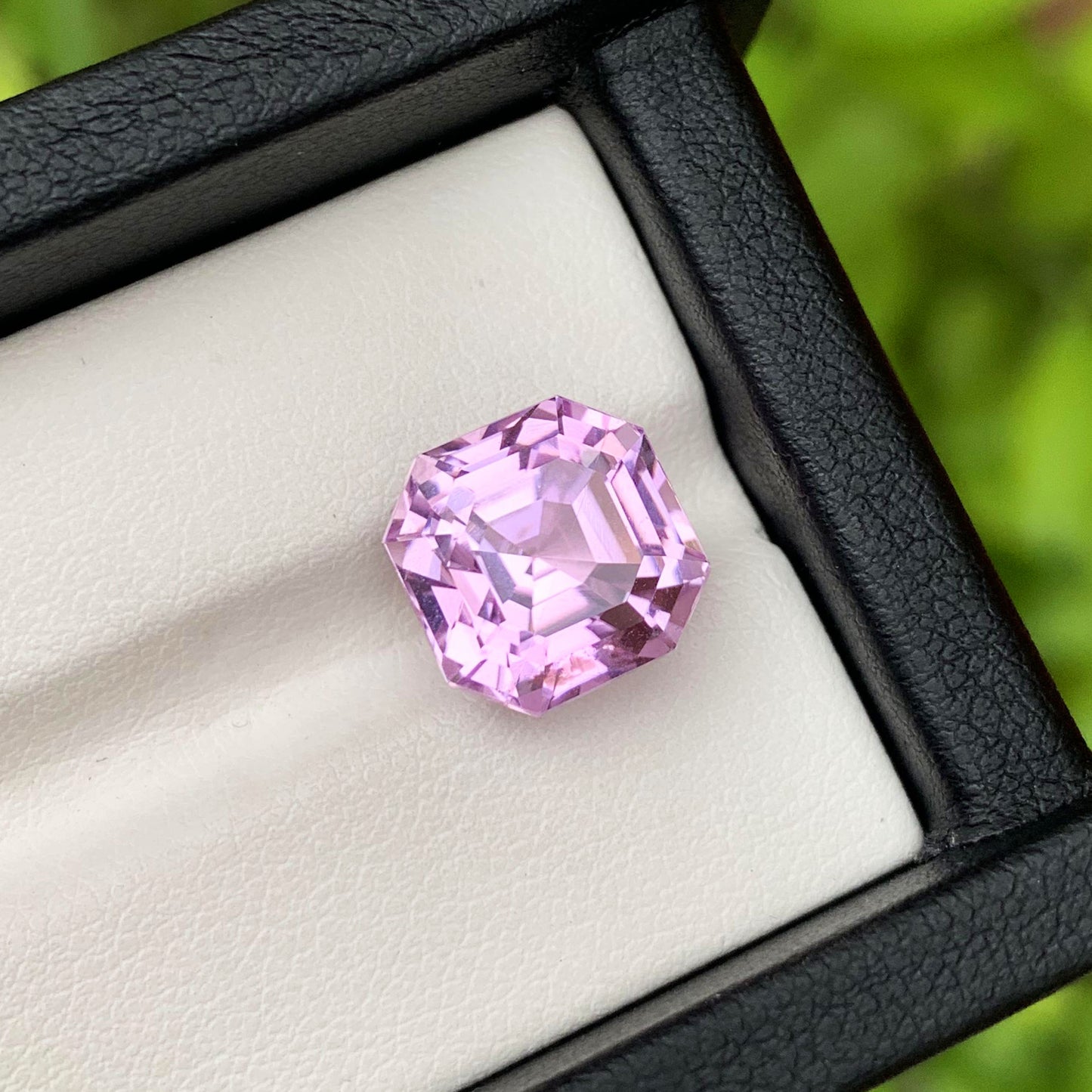 Ring Size Kunzite Gemstone, Lilac Pink Kunzite Loose Gemstone, Asscher Cut Kunzite Stone, Natural Kunzite Ring Stone, 8.75 CT