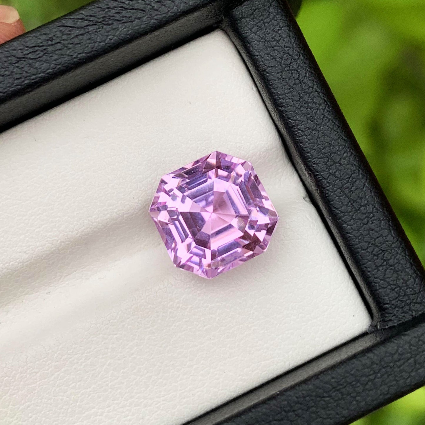 Ring Size Kunzite Gemstone, Lilac Pink Kunzite Loose Gemstone, Asscher Cut Kunzite Stone, Natural Kunzite Ring Stone, 8.75 CT