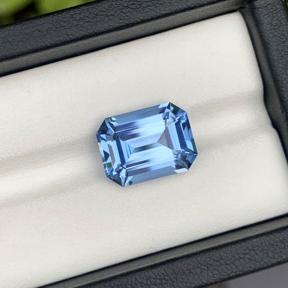 Flawless Aquamarine Gemstone, Blue Aquamarine Ring Stone, Emerald Cut Aquamarine Loose Stone, Santa Maria Aquamarine, 8.95 CT