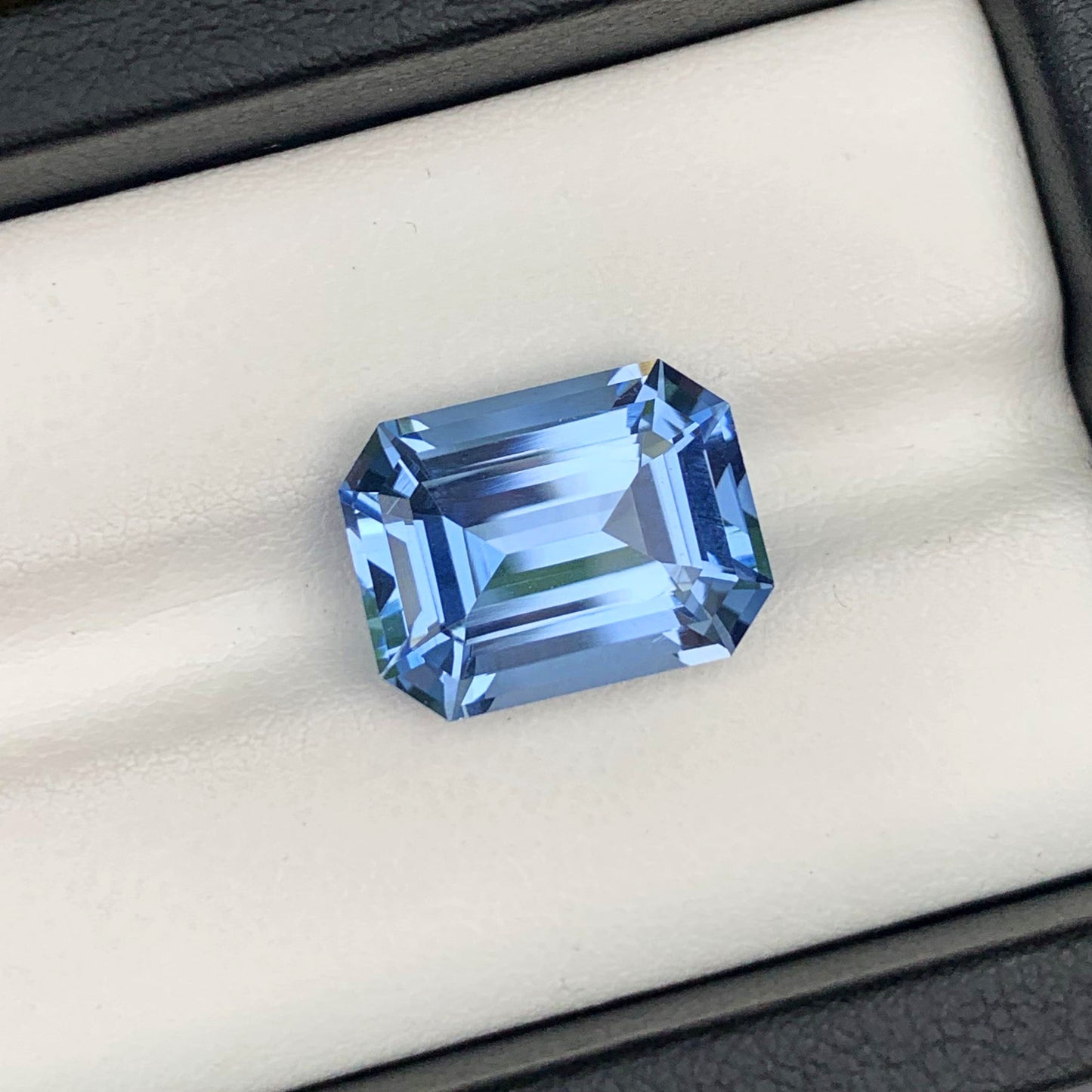 Flawless Aquamarine Gemstone, Blue Aquamarine Ring Stone, Emerald Cut Aquamarine Loose Stone, Santa Maria Aquamarine, 8.95 CT