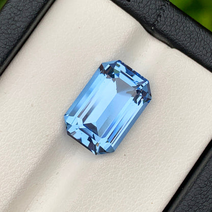 Blue Aquamarine Loose Gemstone, Emerald Cut Aquamarine Gemstone, Flawless Aquamarine Stone, Santa Maria Aquamarine Ring Stone, 7.05 CT
