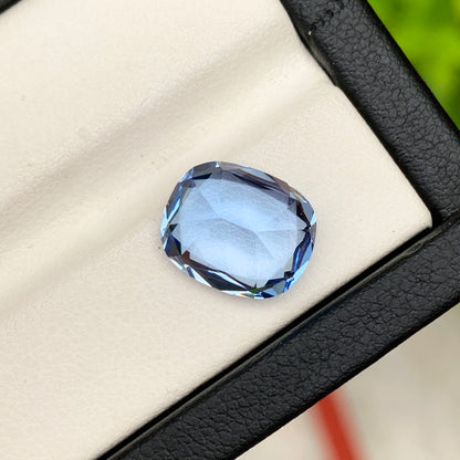 Natural Aquamarine Loose Gemstone For Ring, Ring Size Aquamarine Gemstone, Santa Maria Color Aquamarine Stone, 4.95 CT