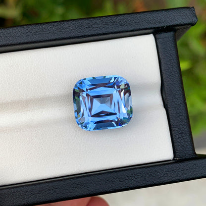 Loose Aquamarine Gemstone, Deep Blue Aquamarine Stone For Ring Making, Santa Maria Aquamarine Loose Stone For Jewelry, 13.15 CT